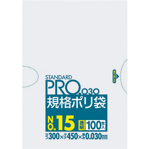 사니팩 스탠다드 폴리 봉투 15호(0.03mm) L-15 1봉