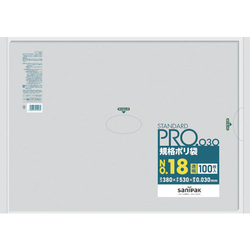 사니팩 스탠다드 폴리 봉투 18호(0.03mm) L-18 1봉