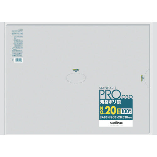 사니팩 스탠다드 폴리 봉투 20호(0.03mm) L-20 1봉