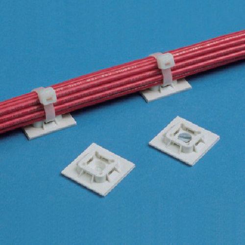 PANDUIT 마운트 베이스 M3 나사 고정 난연성 화이트 (100개입) ABM100-S6-C69 1봉