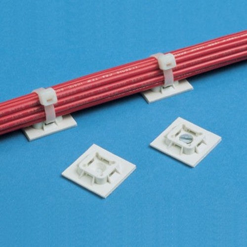 PANDUIT 마운트 베이스 M3 나사 고정 난연성 흰색 (500개입) ABM100-S6-D69 1봉