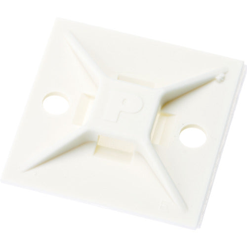 ＰＡＮＤＵＩＴ　マウントベース　ゴム系粘着テープ付き　白　（５００個入）　ABM112-A-D　1 袋