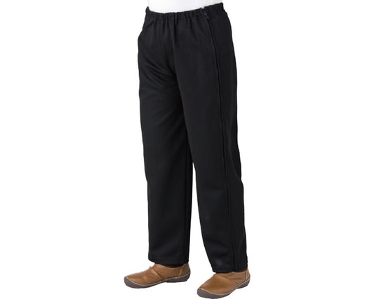 Fully open side jersey pants for women / 39817-12 L Black 1