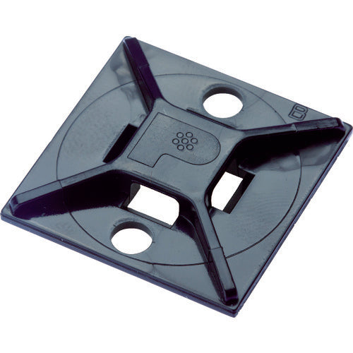 ＰＡＮＤＵＩＴ　マウントベース　アクリル系粘着テープ付き　耐候性黒（１００個入）　ABMM-AT-C0　1 袋