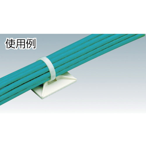 ＰＡＮＤＵＩＴ　マウントベース　粘着テープ・ネジ穴なし　白　（５００個入）　ABMM-D　1 袋