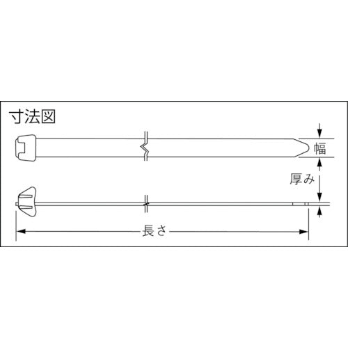 ＰＡＮＤＵＩＴ　スーパーリールバンド　定尺タイプ　（５０本入）　DT4EH-L0　1 袋