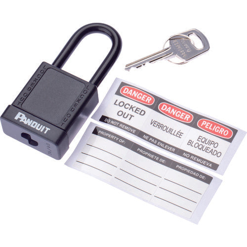 PANDUIT 록아웃용 비전도성 패드록 블랙 (1개 = 1상자) PSL-8BL 1개