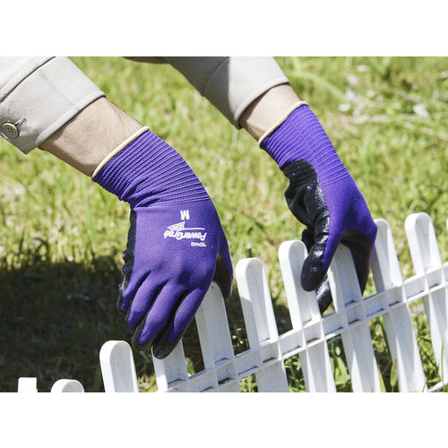 Towaron Nitrile Backless Gloves Power Glove ZERO Purple L 519-L 1 pair
