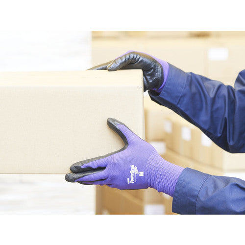 Towaron Nitrile Backless Gloves Power Glove ZERO Purple L 519-L 1 pair