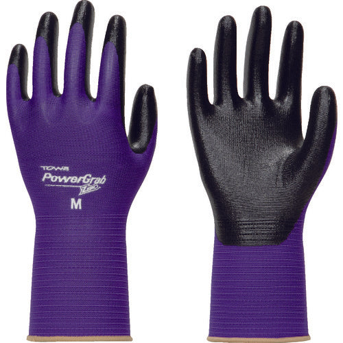 트와론 니트릴 등받이 장갑 파워 글러브 ZERO 퍼플 M 519-M 1 쌍