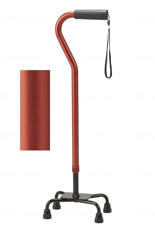 マキテックｱﾙﾐ製4点支柱杖 ﾚｯﾄﾞ