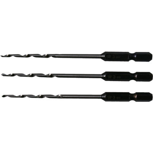 Star-M Hexagonal Shank Drill Bit 3.0mm Set 75B-S030 1 S