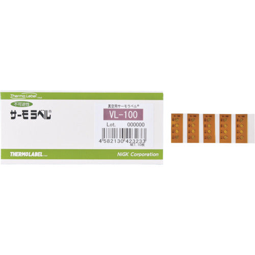 日油技研　真空用サーモラベル４点表示　不可逆性　１００度　VL-100　1 CS