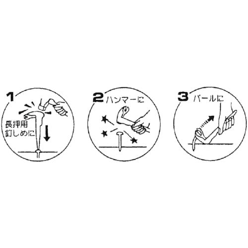 モクバ印　バール　三徳釘〆　１６０ｍｍ　（ブリスターパック入り）　E2-160　1 本