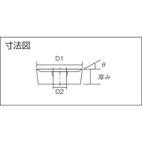 三和　切削工具　ハイスチップ　丸駒１６φ　スクイ２０°　16R06-B20　10 個