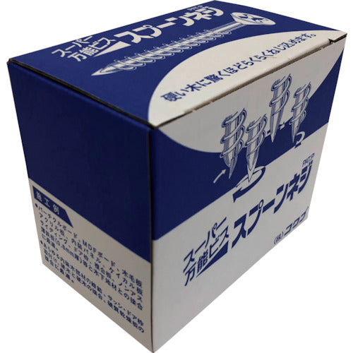 코쿠부 슈퍼 만능 비스 스푼 나사 철제/사라후레키 머리 크로메이트 도금 스푼 포인트 거칠게 나사산(코스 나사산)