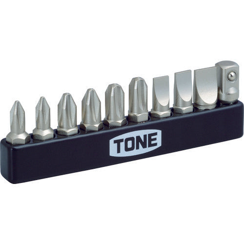 TONE Offset Ratchet Driver Driver &amp; Adapter Bit Set BTPM10S 1 S