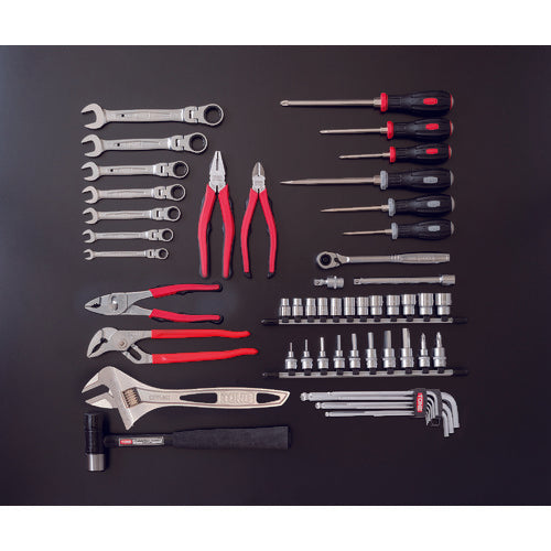 TONE 정비용 공구 세트 TSH330 툴 세트 54점 세트 실버 TSH330SV 1 S