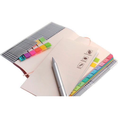 3M 포스트·잇 죠브 투명 표제 이코노팩 44X10mm 120장 X10 패드 6색 혼색 6831M 1 상자