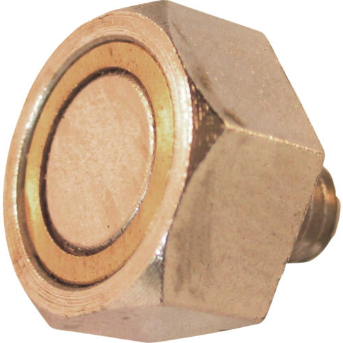 KANETEC Hexagonal permanent magnet holder with male thread KM-RB10 1 piece