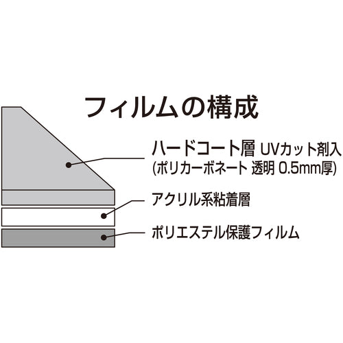光　防犯フィルム　透明ガラス用　２ｐ　Ｗ３９０×Ｈ４７０　BGF4739　1 PK