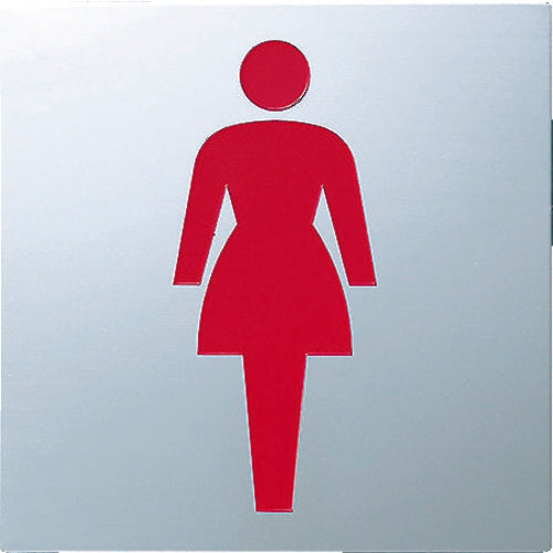 빛 스테인리스 사인 여자 마크 70×70×0.8mm KS778-2 1장
