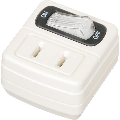 YAZAWA Energy Saving Tap 1 Outlet White Y02F110WH 1 pc