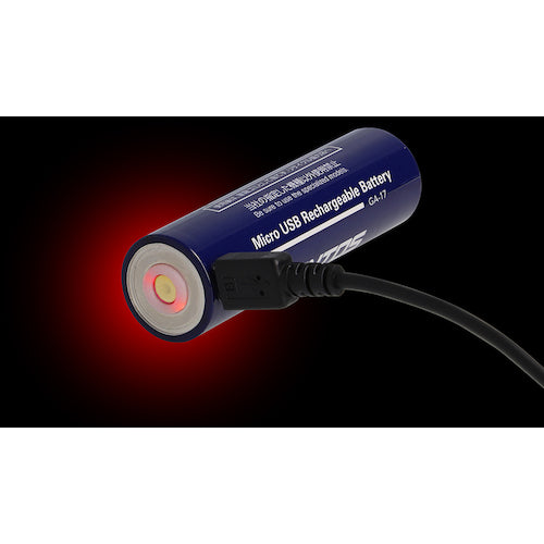 GENTOS G 시리즈 핸디라이트 전용 충전지 GA17 GA-17 1개