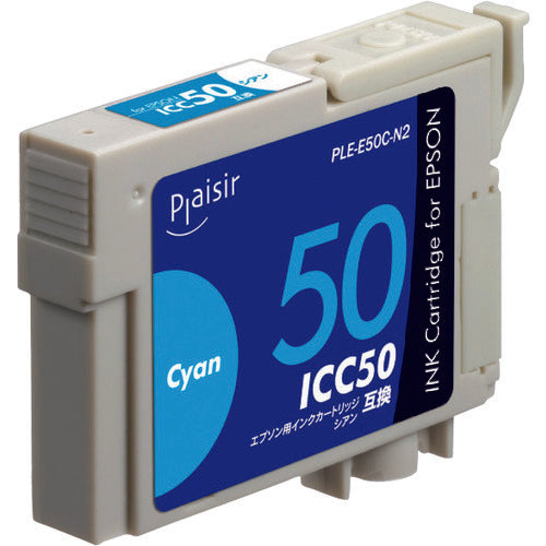 ELECOM Plaisir Generic Ink Cartridge Cyan for Epson PLE-E50C-N2 1 unit