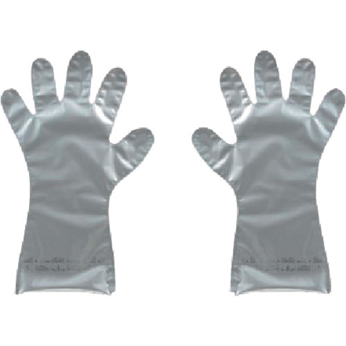 SHOWA Chemical Resistant Gloves, EVOH, Permeation Resistant Inner Gloves, Pack of 4, Free Size, Silver, CZ900, 1 Pack