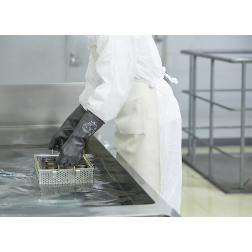 SHOWA Chemical Resistant Gloves No. 890 Fluorine Rubber Chemical Protection Gloves XL Size Black NO890-XL 1 Pair