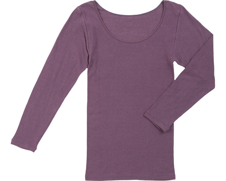 ふんわり着脱なめらかインナー8分袖　婦人用 / 83400132　パープル　1 枚