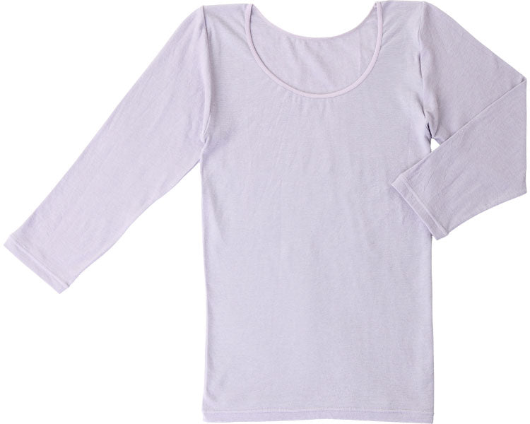 ふんわり着脱なめらかインナー8分袖　婦人用 / 83420141　ラベンダー　1 枚