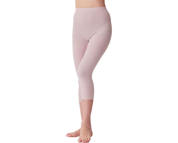 Soft and easy to put on and take off, 8/10 length bottoms for women / 83460112 Beige 1 piece