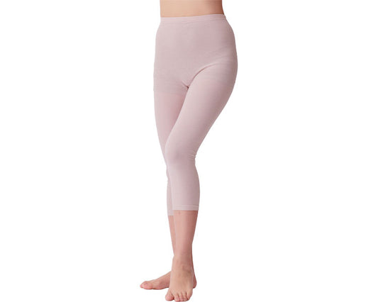 Soft and easy to put on and take off, 8/10 length bottoms for women / 83460112 Beige 1 piece