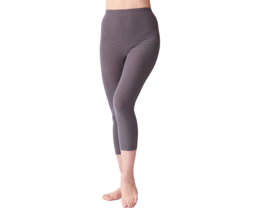 Soft and easy to put on and take off, 8/10 length bottoms for women / 83460105 Grey 1 piece