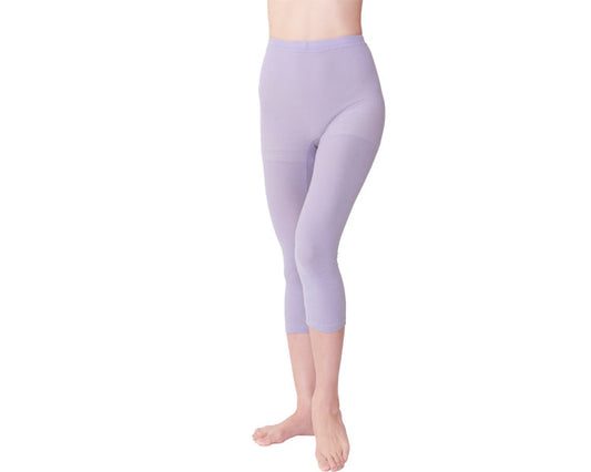 Soft and easy to put on and take off, 8/10 length bottoms for women / 83460141 Lavender 1 pc