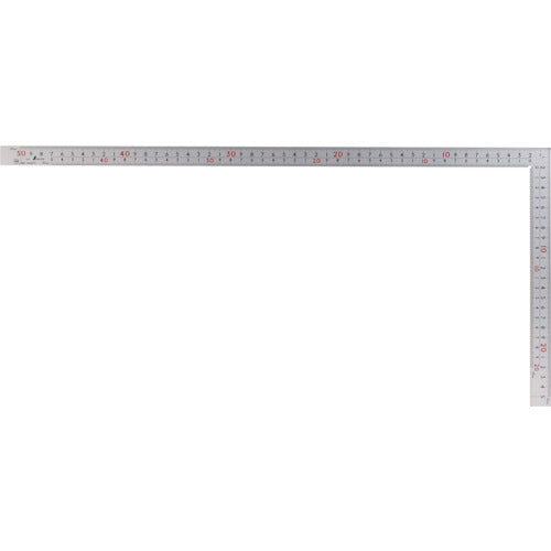 신와 곡척 두꺼운 광폭 실버 50cm 건축·철공용 표리 눈금 8단 cm수 10450 1개