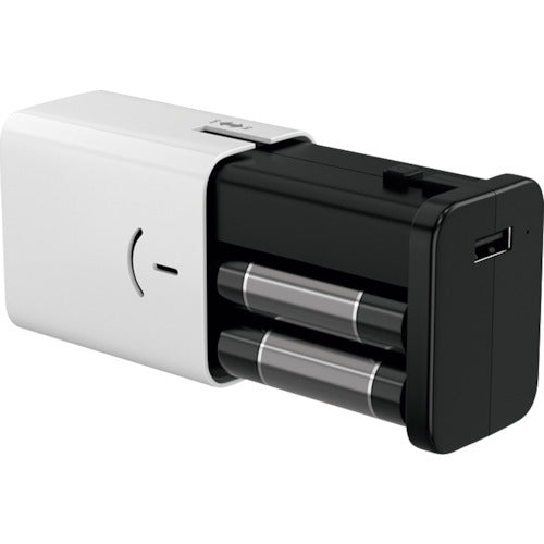 Owltech Battery-powered mobile battery that can be used immediately with AA alkaline batteries OWL-DB4U1-WH 1 unit