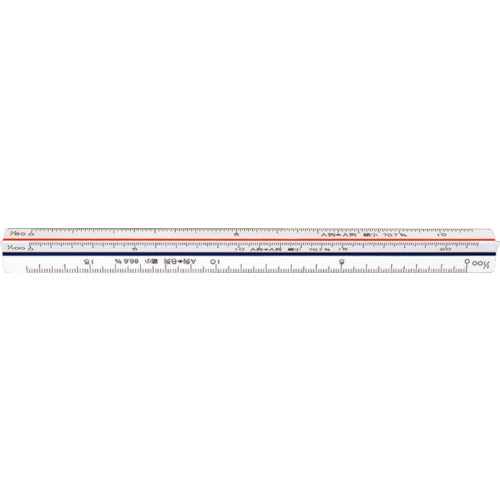 Shinwa Triangular Scale C-15 for 15cm Reduced Copying 70802 1 unit