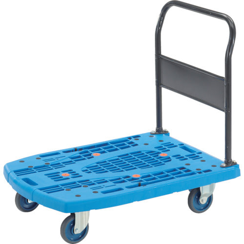 ＴＲＵＳＣＯ　樹脂台車　カルティオビッグ　固定　９００Ｘ６００　青　MPK-900-B　1 台