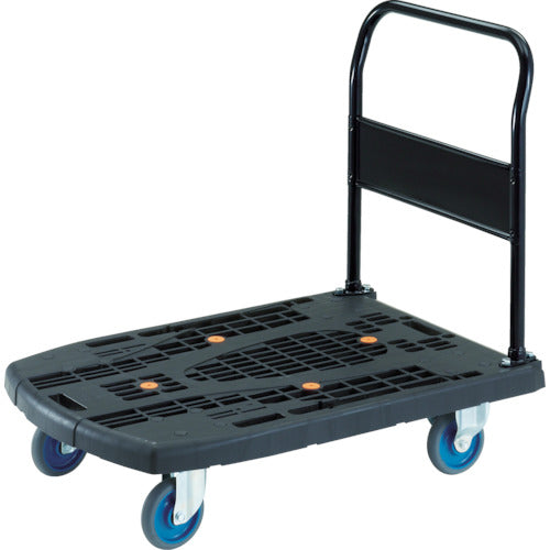 ＴＲＵＳＣＯ　樹脂台車　カルティオビッグ　固定　９００Ｘ６００　黒　MPK-900-BK　1 台
