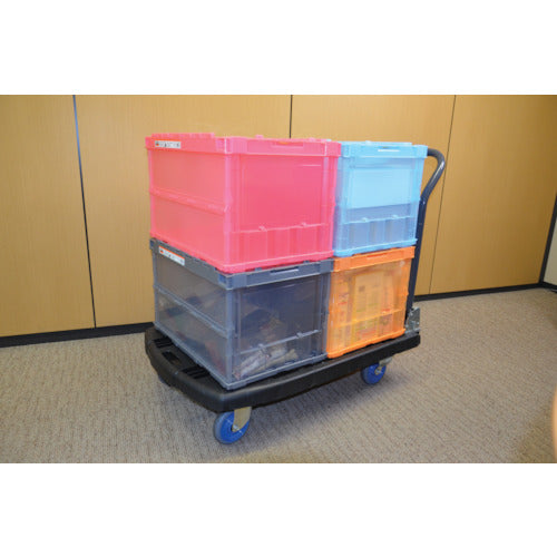 ＴＲＵＳＣＯ　樹脂台車　カルティオビッグ　折畳　９００Ｘ６００　青　MPK-906-B　1 台