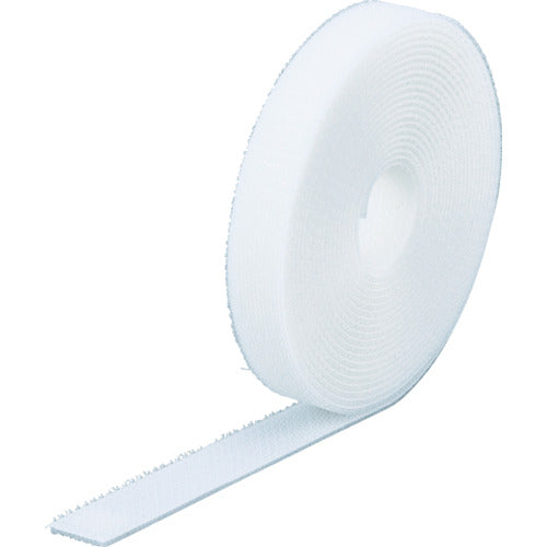 ＴＲＵＳＣＯ　マジックバンド［［Ｒ下］］結束テープ　両面　白　２０ｍｍ×２５ｍ　MKT-20250-W　1 巻