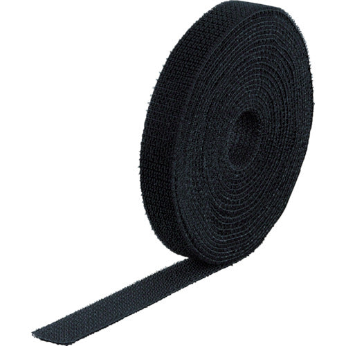 ＴＲＵＳＣＯ　マジックバンド［［Ｒ下］］結束テープ　両面　黒　４０ｍｍ×２５ｍ　MKT-40250-BK　1 巻