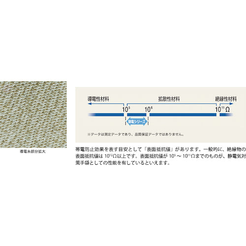 ＳＨＯＷＡ　【売切廃番】静電気防止手袋（ノンコートタイプ）　制電フィット手袋　Ａ０１００　Ｍサイズ　A0100M　1 双