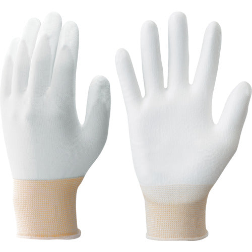 SHOWA Urethane Backless Gloves B0500 Bulk Purchase Simple Packaging Palm Fit Gloves 10 Pairs White XS Size B0500EU-XS10P 1 Bag
