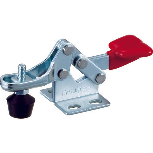 Super Downward Pressing Toggle Clamp (Horizontal Handle Type) Total Length: 78mm Clamping Force: 0.3kN Flange Base Stainless Steel (SUS304) STD08F 1 pc