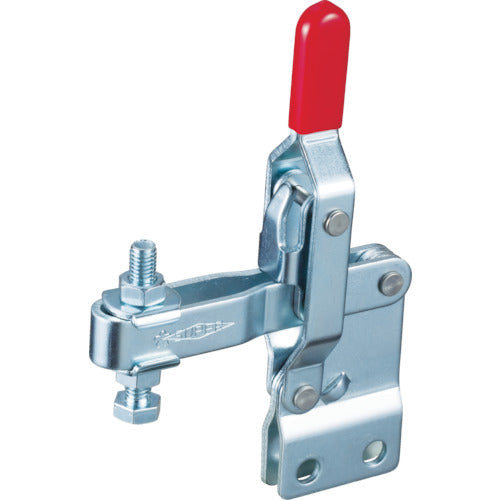 Super Downward Presser Toggle Clamp (Vertical Handle Type) Total Length: 161mm Clamping Force: 2kN Straight Base TDA42S 1 pc