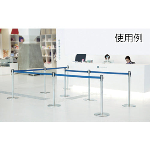 테라모토 벨트 파테이션 스탠드 D(스텐) 벨트 블루 SU-660-500-3 1대